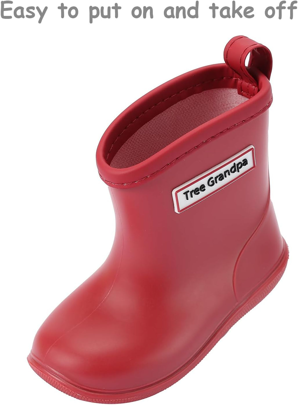 Toddler Rain Boots Waterproof Shoes for Boys Girls Lightweight