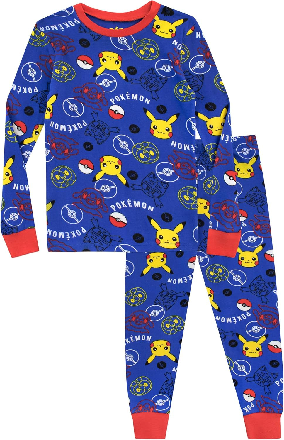 Pokemon Pajamas for Boys | Soft Cotton Pikachu Pajama | Officially Licensed Kids  Pjs