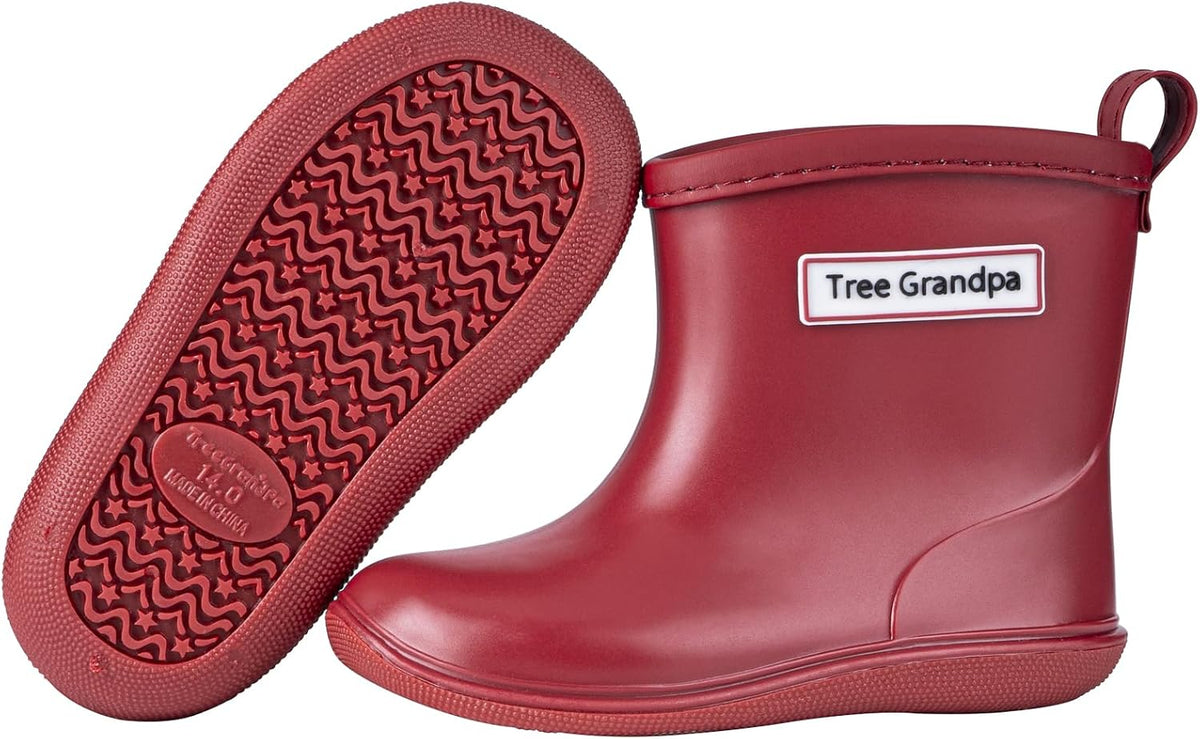 Toddler Rain Boots Waterproof Shoes for Boys Girls Lightweight
