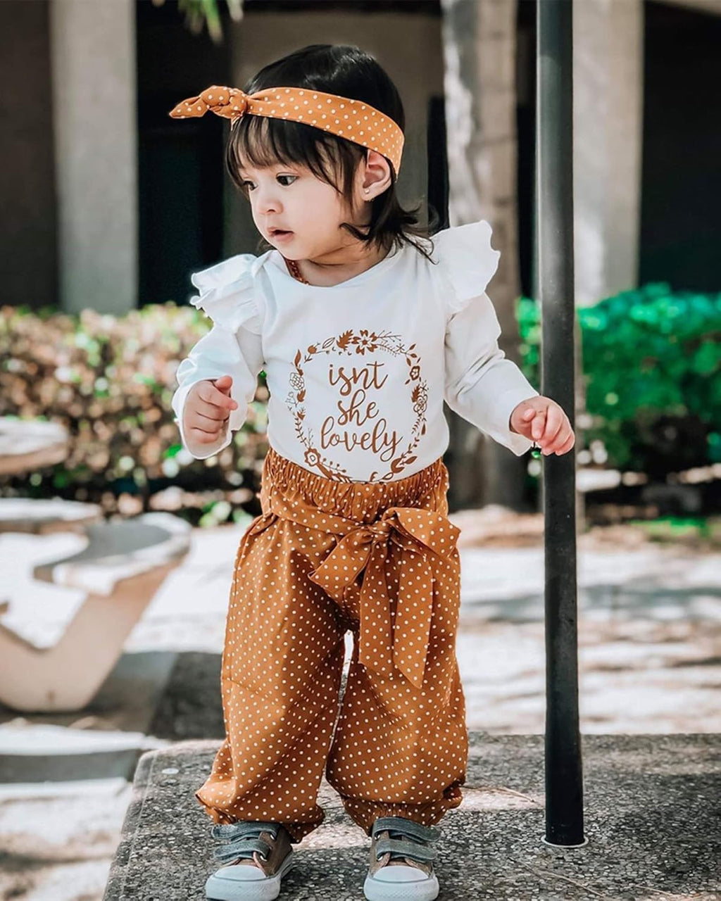 Infant Baby Girl Clothes Newborn Girl Outfit Long Sleeve Romper Pants Set Cute Baby Clothes for Girls Fall/Winter