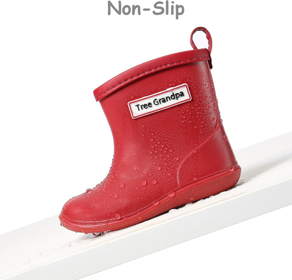 Toddler Rain Boots Waterproof Shoes for Boys Girls Lightweight