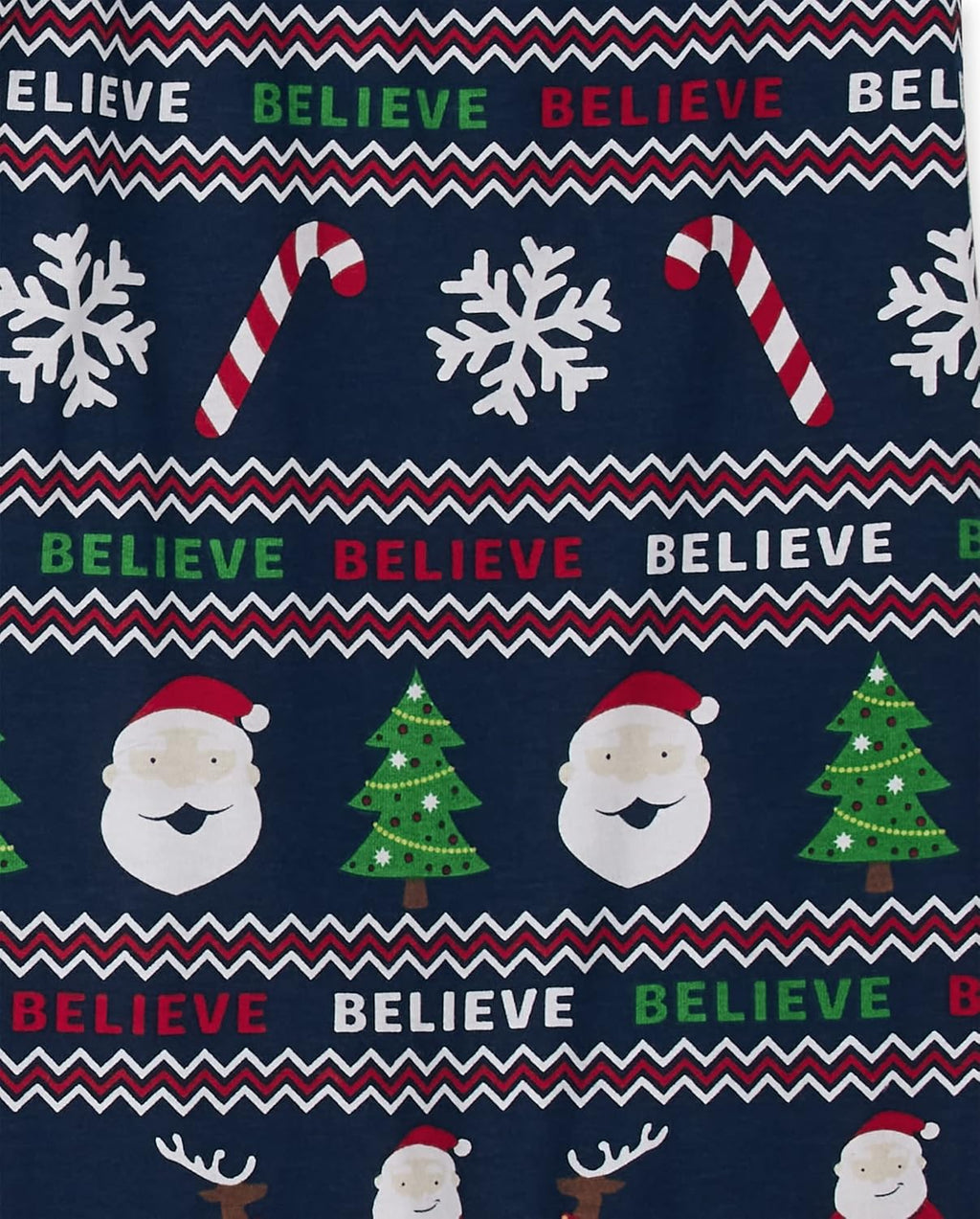 Kids' Family Matching, Festive Christmas Pajama Sets, Cotton