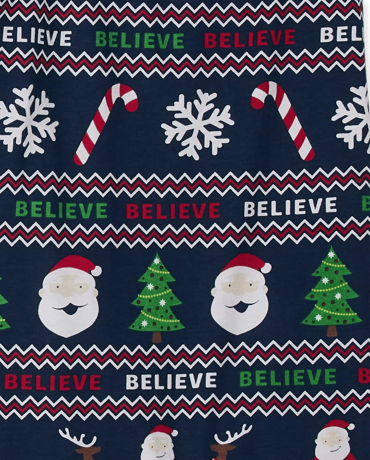 Kids' Family Matching, Festive Christmas Pajama Sets, Cotton