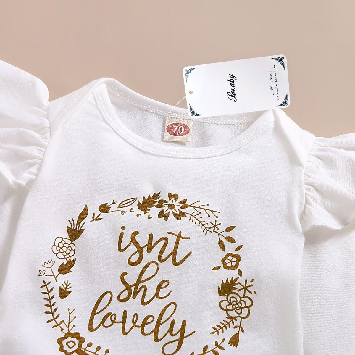 Infant Baby Girl Clothes Newborn Girl Outfit Long Sleeve Romper Pants Set Cute Baby Clothes for Girls Fall/Winter