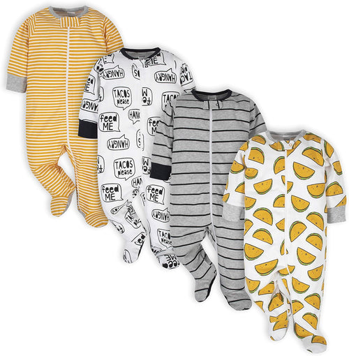 Baby Boys 4-Pack Sleep 'N Play Footies